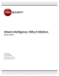 Attack Intelligence:  Why It Matters