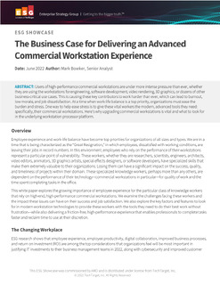 The Business Case for Delivering an Advanced Commercial Workstation Experience